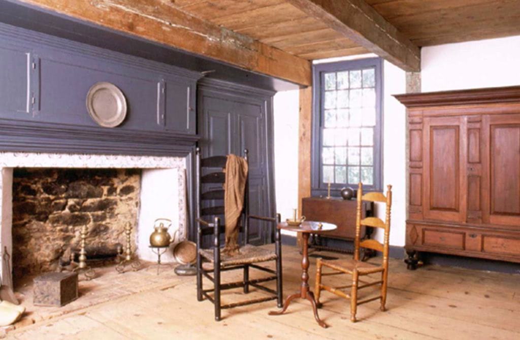 Wyckoff House Museum fireplace
